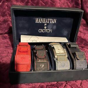 Manhattan by Croton watch set - vintage